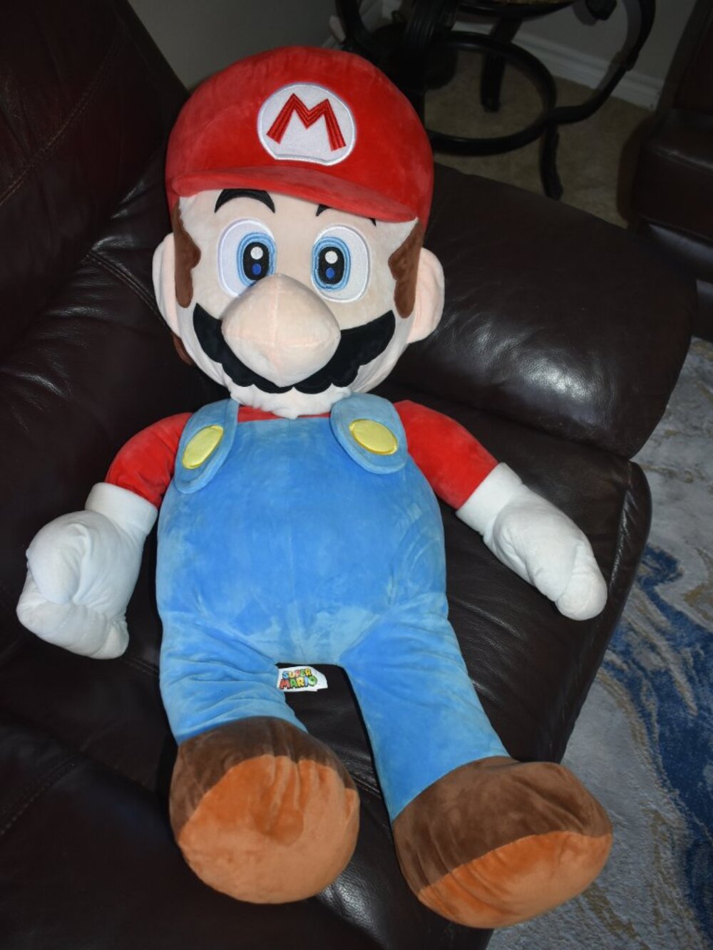 Super Mario Bros Plush 38” Rare Big Jumbo Giant Plush Doll figure Nintendo World